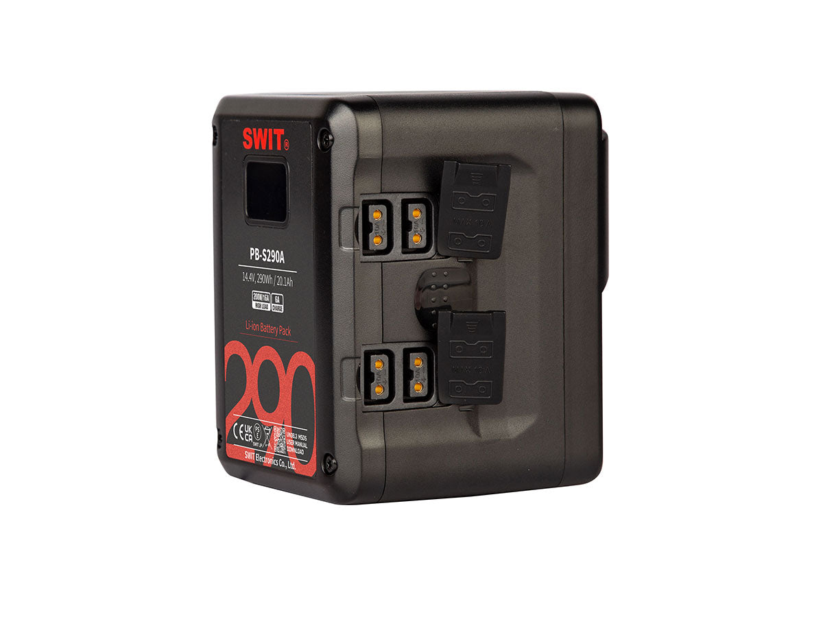 Swit PB-S290A 290Wh Multi-sockets Square Battery - Gold Mount