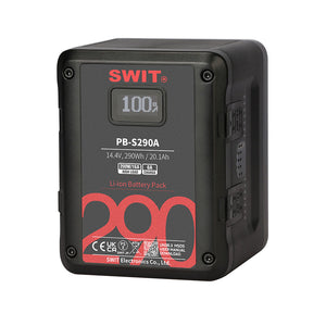 Swit PB-S290A 290Wh Multi-sockets Square Battery - Gold Mount