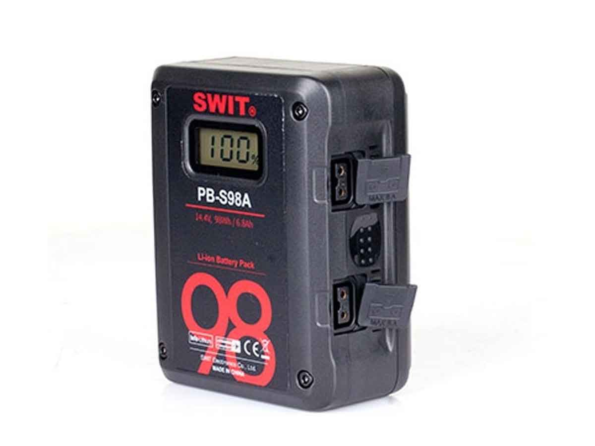 Swit 98Wh PB-S98A Square Digital Battery - Gold Mount