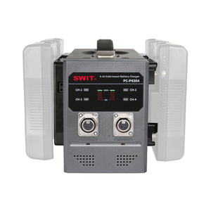 SWIT PC-P430A | 4-ch Gold Mount Fast Charger