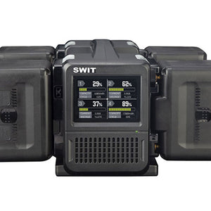 SWIT PC-P461A - 4ch x max 6A Top Fast Simultaneous 14V/28V Charger - Gold-Mount