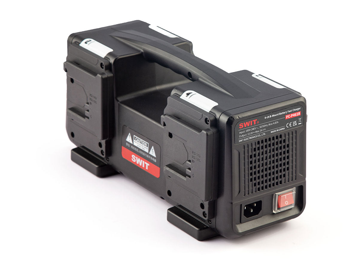 SWIT PC-P461B - 4ch x max 6A Top Fast Simultaneous 14V/28V Charger - B-Mount
