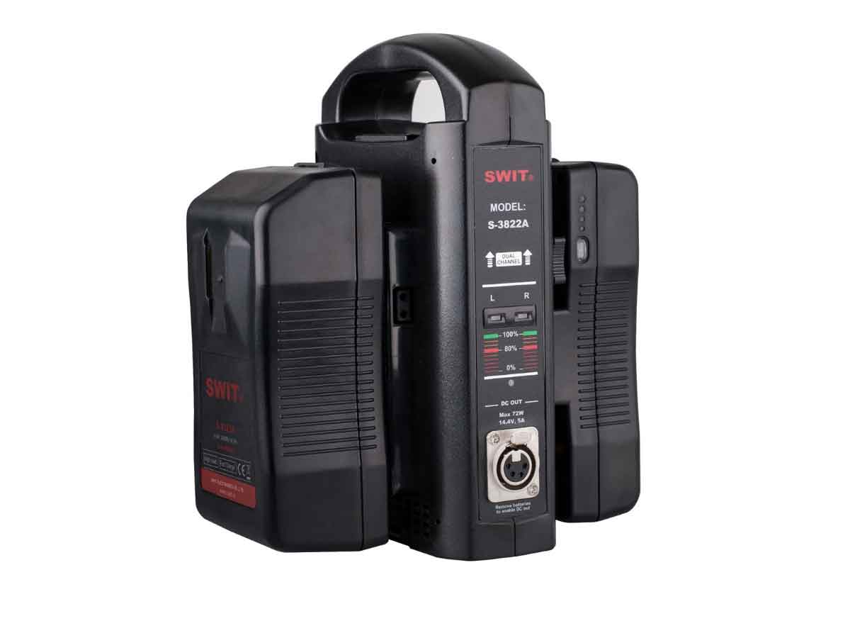 Swit S-3822A 2-ch Gold Mount Charger