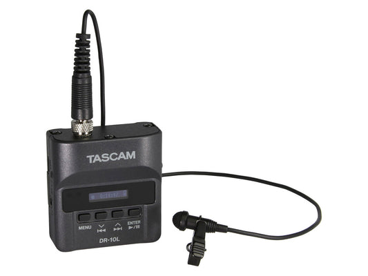 Tascam DR-10L Digital Audio Recorder with Lavalier Mic