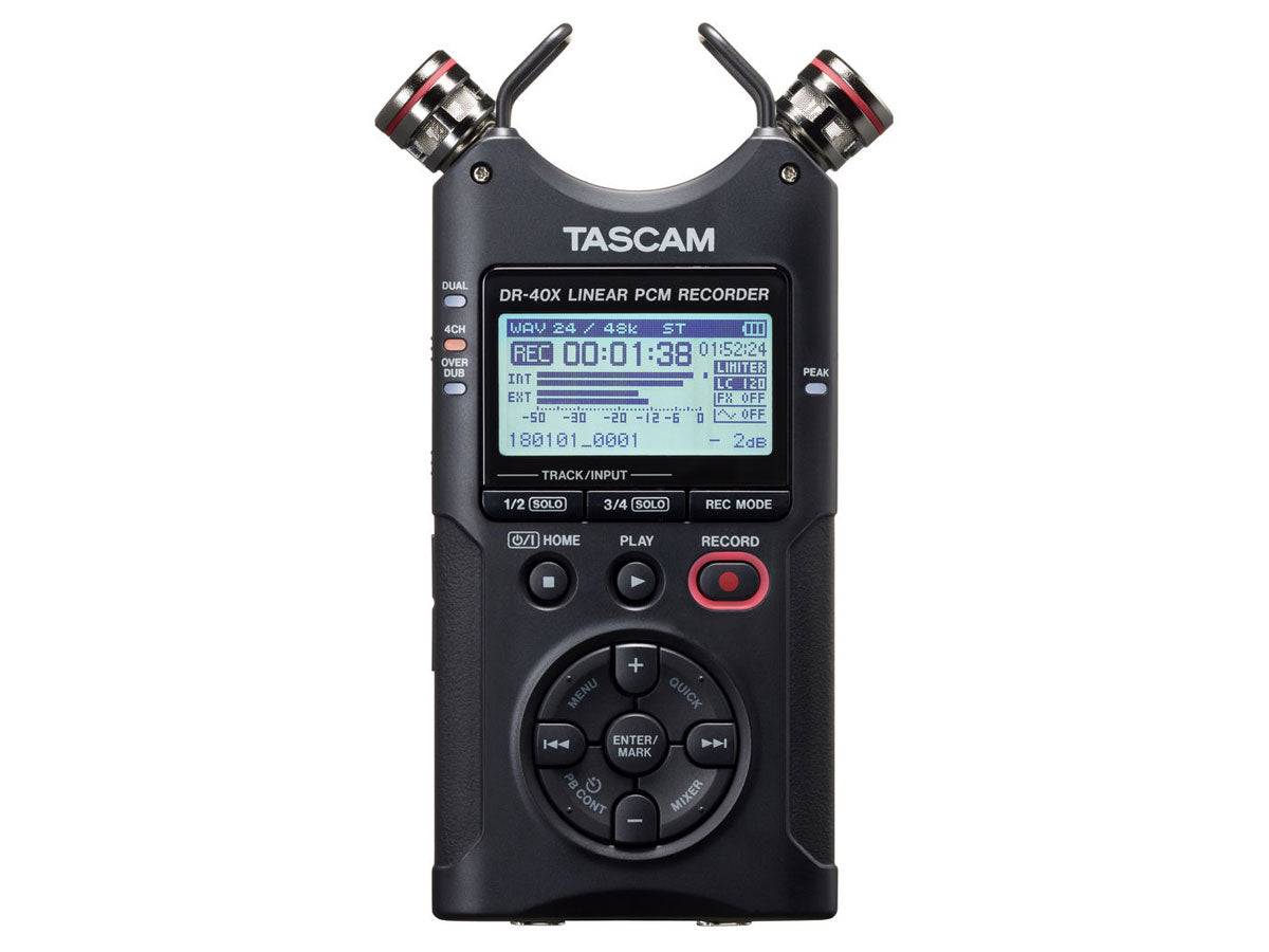 Tascam DR-40X Four-Track Audio Recorder & USB Audio Interface