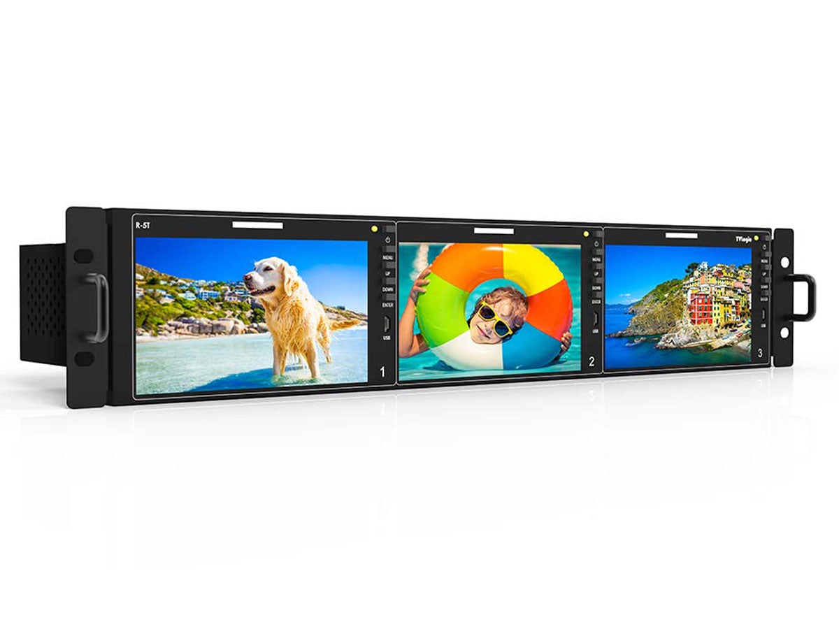 TV Logic R-5T 3 x 5.5" Full HD Rackmount LCD Monitors