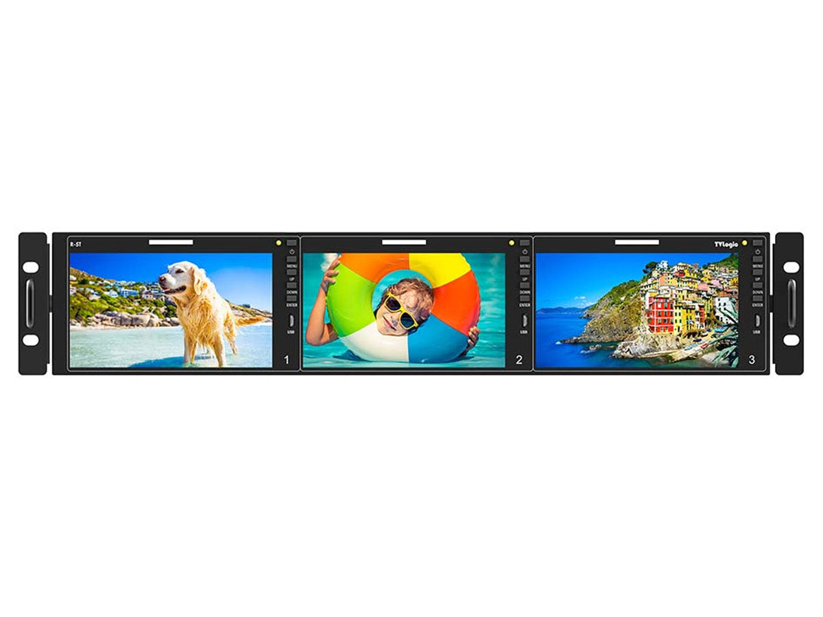 TV Logic R-5T 3 x 5.5" Full HD Rackmount LCD Monitors