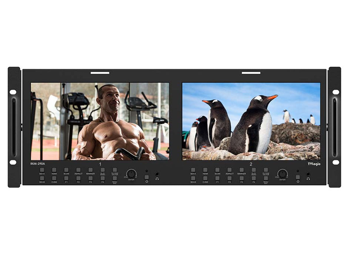 TV Logic RKM-290A Dual 9" LCD Rack Monitor