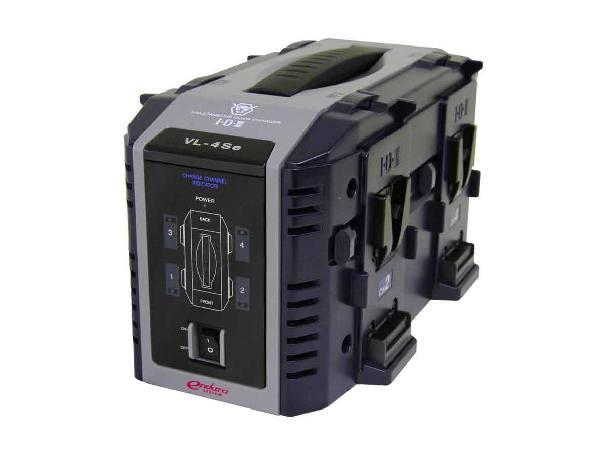 IDX 4 x DUO-C198P Batteries, 1 x VL-4Se Simultaneous Charger