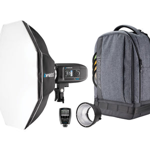 Westcott FJ400 Strobe 1-Light Backpack Kit with FJ-X2m Universal Wireless Trigger and Rapid Box Switch Octa-S