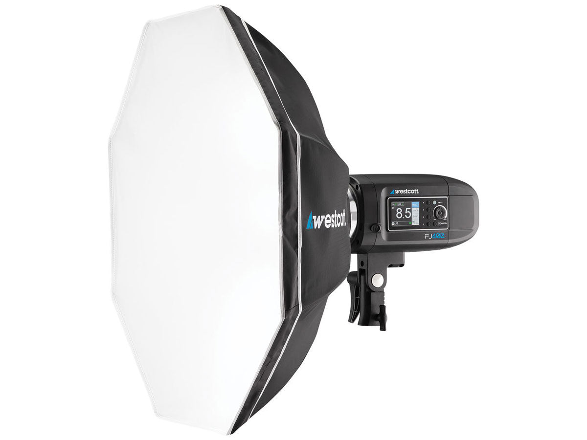 Westcott FJ400 Strobe 2-Light Location Kit with FJ-X2m Universal Wireless Trigger and Rapid Box Switch Octa-M and 1x3 Strip Bank
