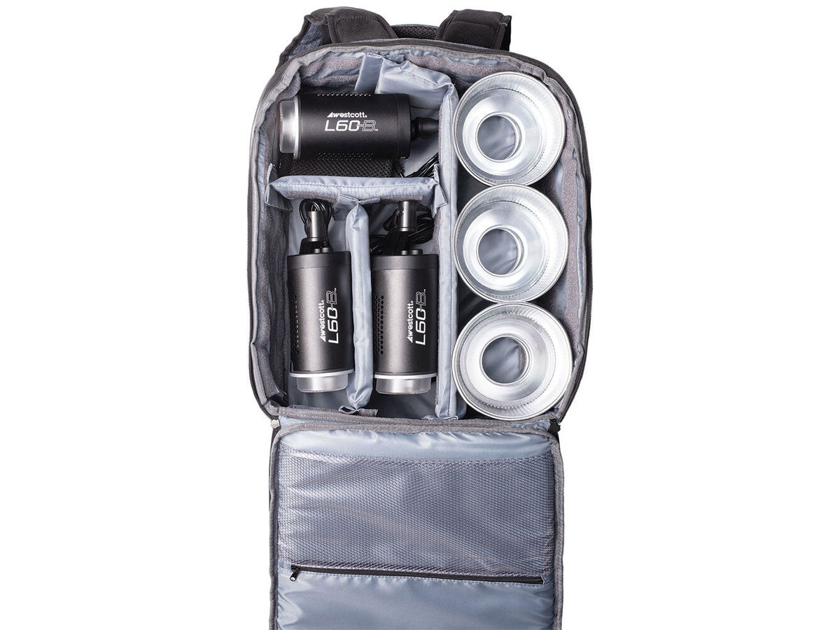 Westcott L-60-B 3-Light Backpack Kit
