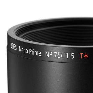 Zeiss Nano Prime 75mm T1.5 - E Mount