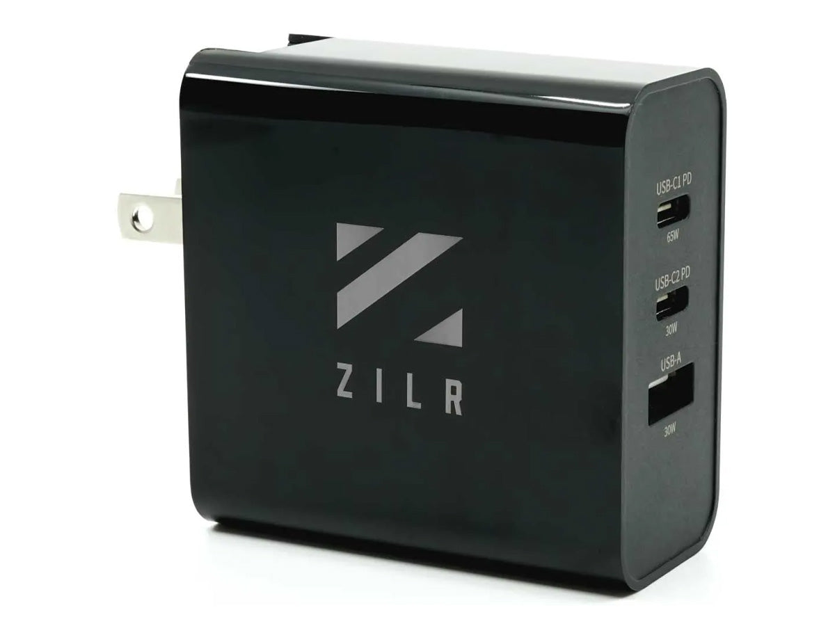 ZILR 65W AC Wall Charger with USB Type-C Power Delivery
