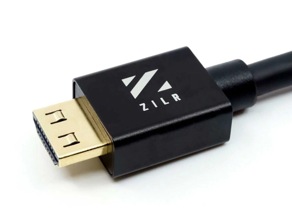 ZILR High Speed HDMI Cable with Ethernet (Hyper-Thin 4Kp60 Secure Type-A) - 45cm / 17.7in