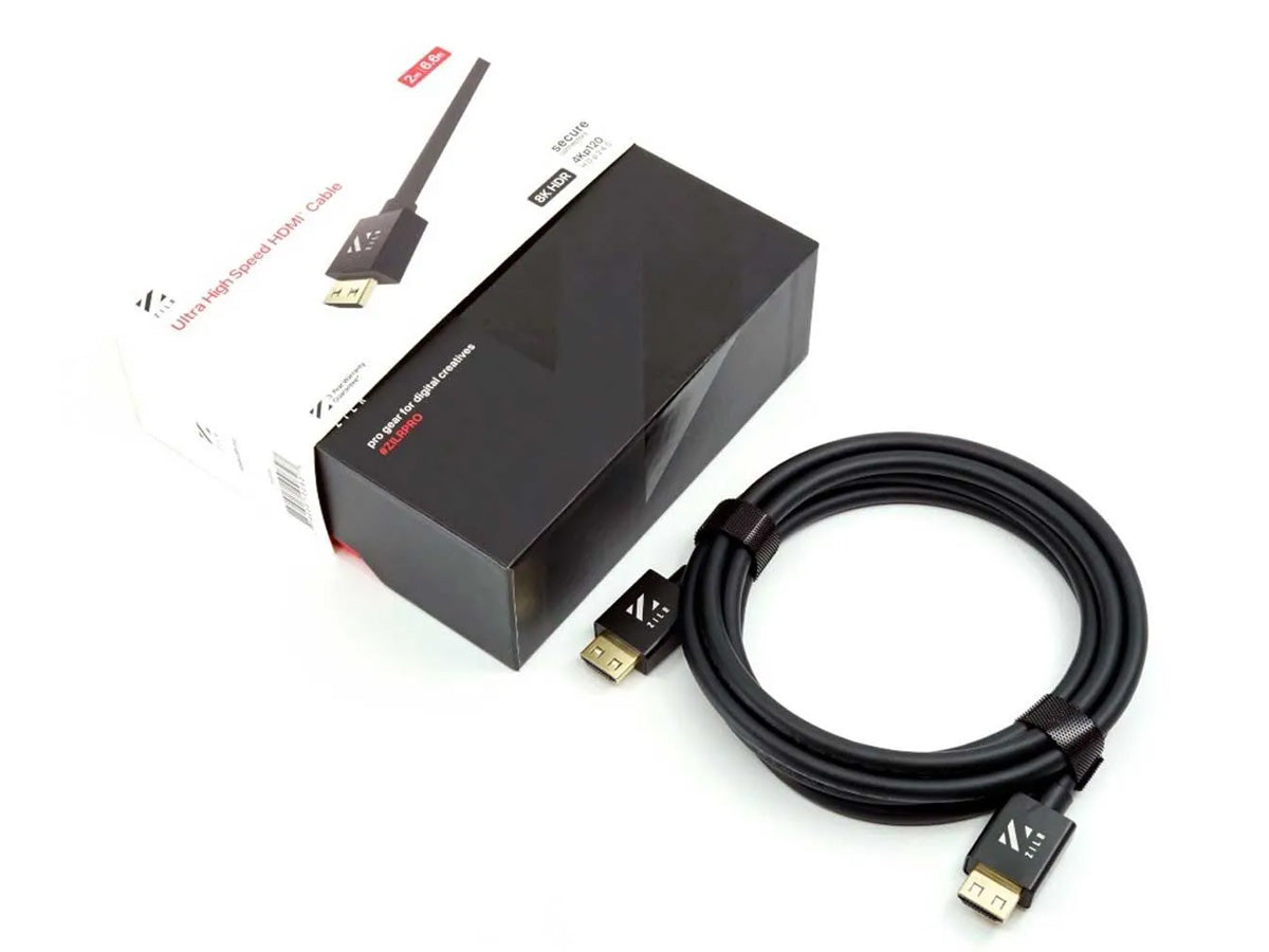 ZILR High Speed HDMI Cable with Ethernet (Hyper-Thin 4Kp60 Secure Type-A) - 45cm / 17.7in