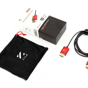 ZILR Ultra High Speed HDMI Cable with Ethernet (Hyper-Thin 8Kp60 Secure Type-A) - 45cm / 17.7"