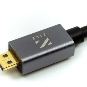 ZILR High Speed HDMI Secure Cable (4Kp60 Hyper-Thin Type-A Full to Type-D Micro) - 45cm / 17.7"