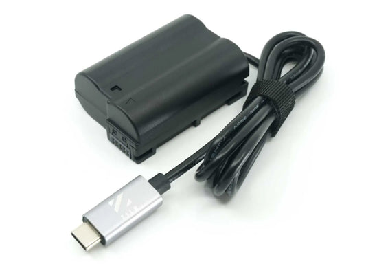 ZILR USB Type-C to Nikon EN-EL15 Dummy Battery Cable